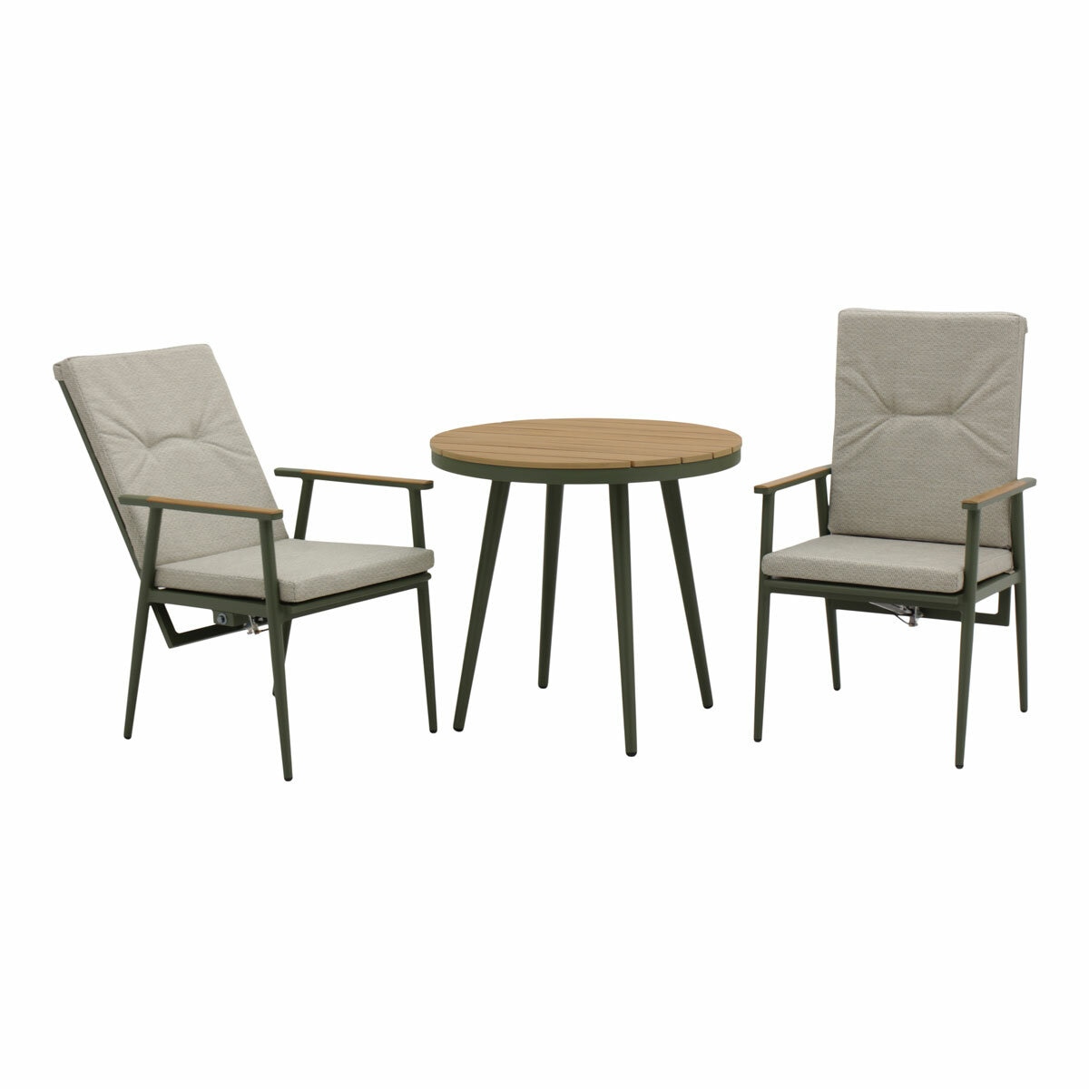 Bramblecrest Wisely 3 Piece Recliner Patio Set in Sage