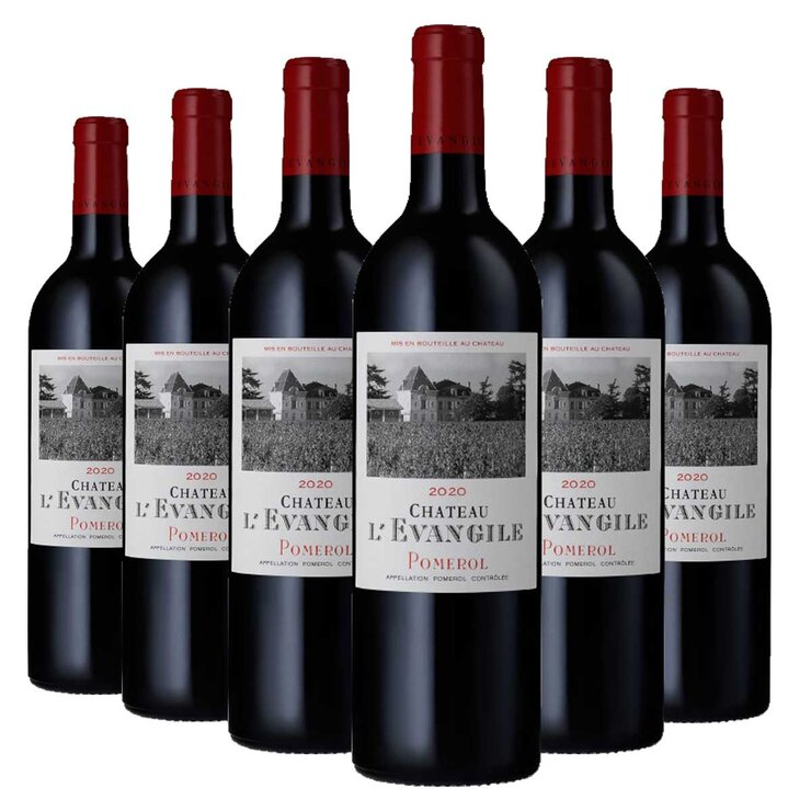 Chateau l'Evangile Pomerol 2020, 6 x 75cl Chateau l'Evangile Pomerol 2020, 6 x 75cl