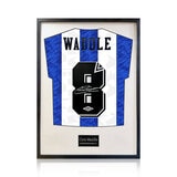 Chris Waddle Signed Framed SWFC Football Shirt in 2 Options: White or Black Mount