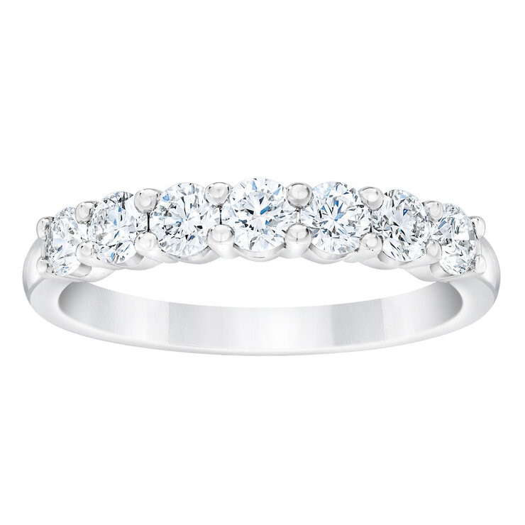.80ctw Platinum 7 Stone Band .80ctw Platinum 7 Stone Band