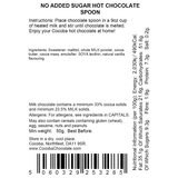 Cocoba Sugar Free Milk Chocolate Hot Chocolate Spoons, 10 x 50g