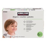 Kirkland Signature Diapers, Size 6, 132 Pack