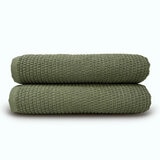 Mundo Textile Bath Sheet in Green, 100 x 160 cm