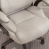 La-Z-Boy Air Lumbar Manager's Office Chair with Flip Up Arms, Beige