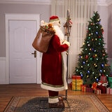 6 ft (183cm) Animated Santa with Motion Sensor, Singing & LED Lantern 6 ft (183cm) Animated Santa with Motion Sensor, Singing & LED Lantern