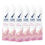 Sure Women Non-Compressed Anti Perspirant, 6 x 250ml