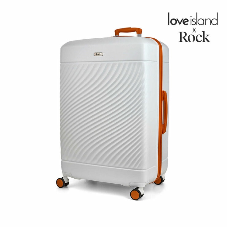 ROCK Love Island Large Suitcase White / Orange ROCK Love Island Large Suitcase White / Orange