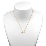 14ct Yellow Gold T-Bar Curb Necklace