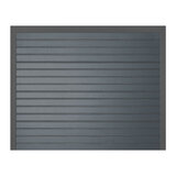 Cardale Grey Horizontal Rib Sectional ISO20 Door up to 2.286 metres width 