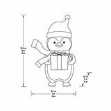 5ft LED Penguin With Gift Box