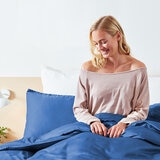 Panda 100% Bamboo Duvet Cover and Pillow Case Set in Navy Panda 100% Bamboo Duvet Cover and Pillow Case Set in Navy