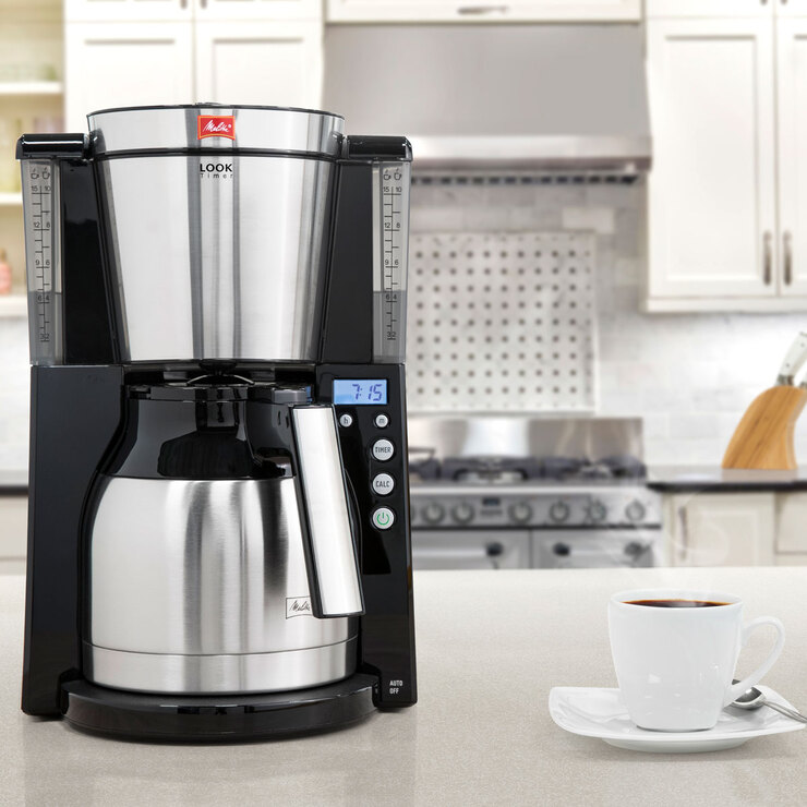 Melitta Look IV Therm Timer Filter Coffee Machine Black Costco UK