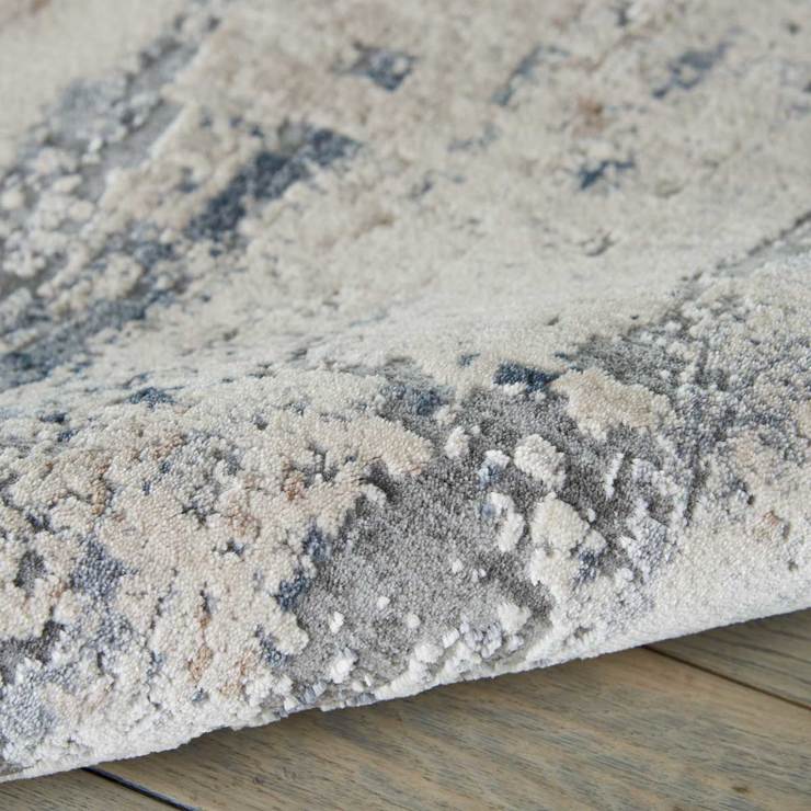 Rustic Textures Rustic Beige & Grey Rug in 3 Sizes