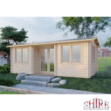Installed Shire Whinfell 44mm Log Cabin 20 x 10ft (6 x 3m)