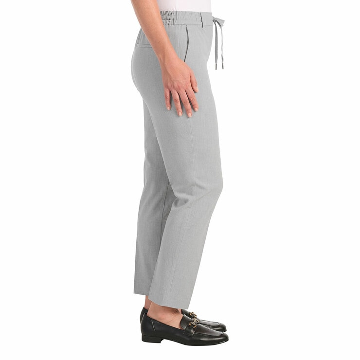 Hilary Radley Ladies 4 Way Stretch Pull On Pant in Heather Grey