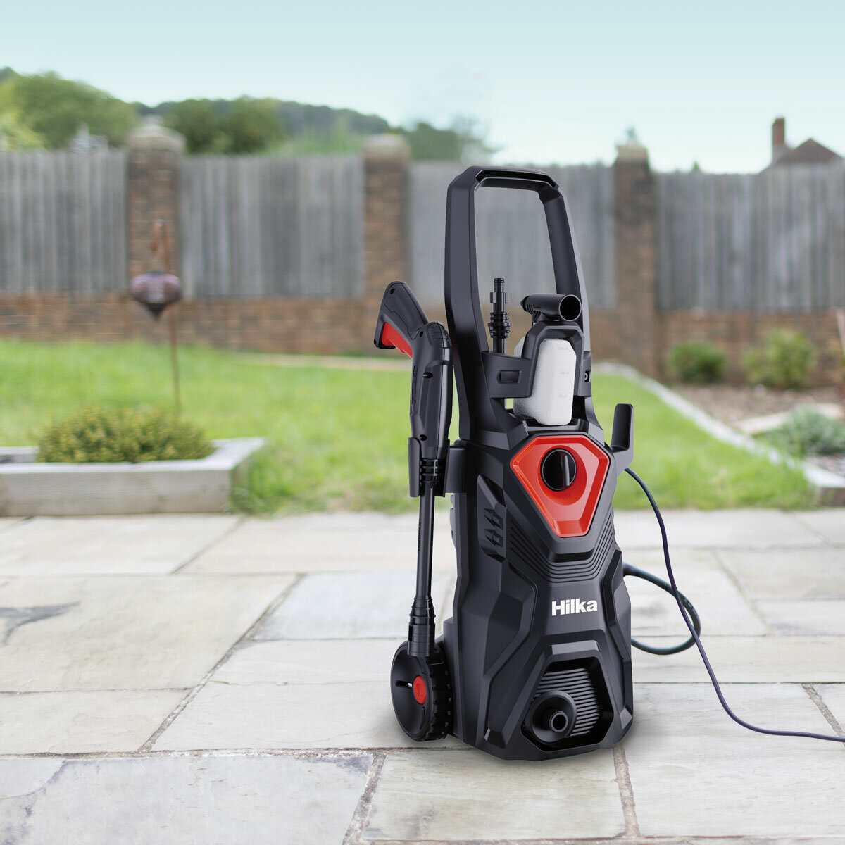 Hilka 1,600W / 130 Bar Pressure Washer with Patio Cleaner Hilka 1,600W / 130 Bar Pressure Washer with Patio Cleaner