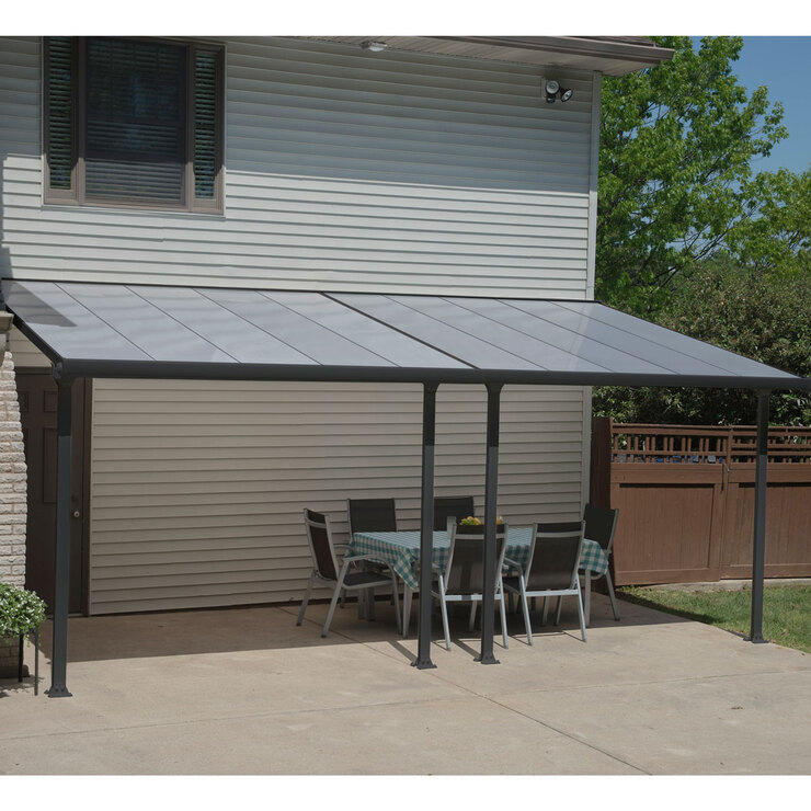 Palram Feria 3 Patio Cover in Grey
