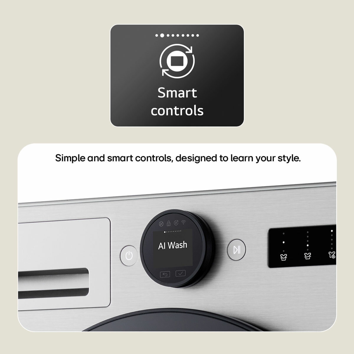 LG F4X7011TSB 11kg, 1400rpm, Washing Machine, A Rated in Silver