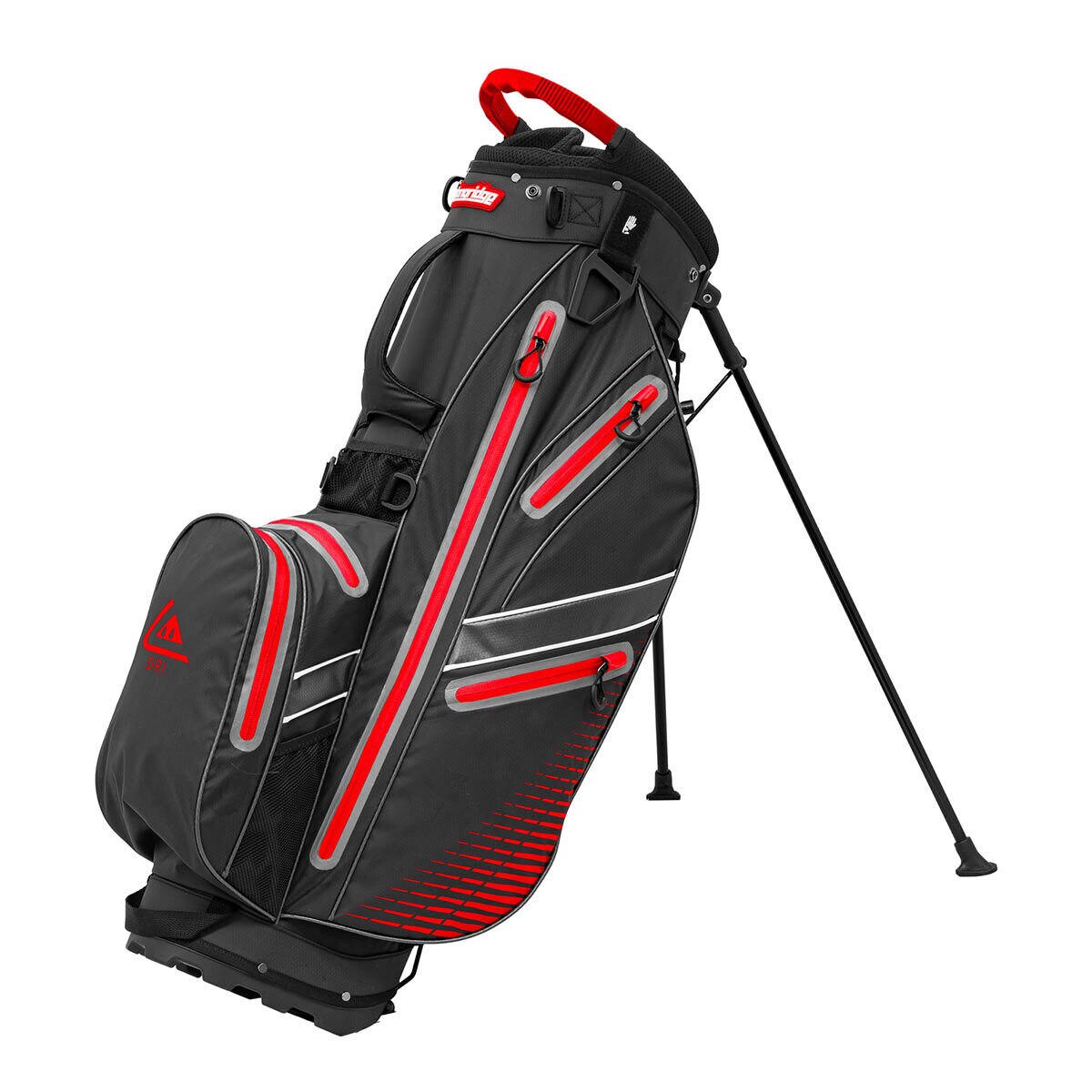 Longridge Elements Waterproof Stand Bag in Black and Red