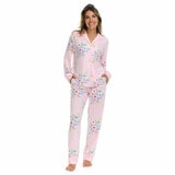 Flora Nikrooz Ladies Notch Collar 2 Piece Pyjama Set Flora Nikrooz Ladies Notch Collar 2 Piece Pyjama Set