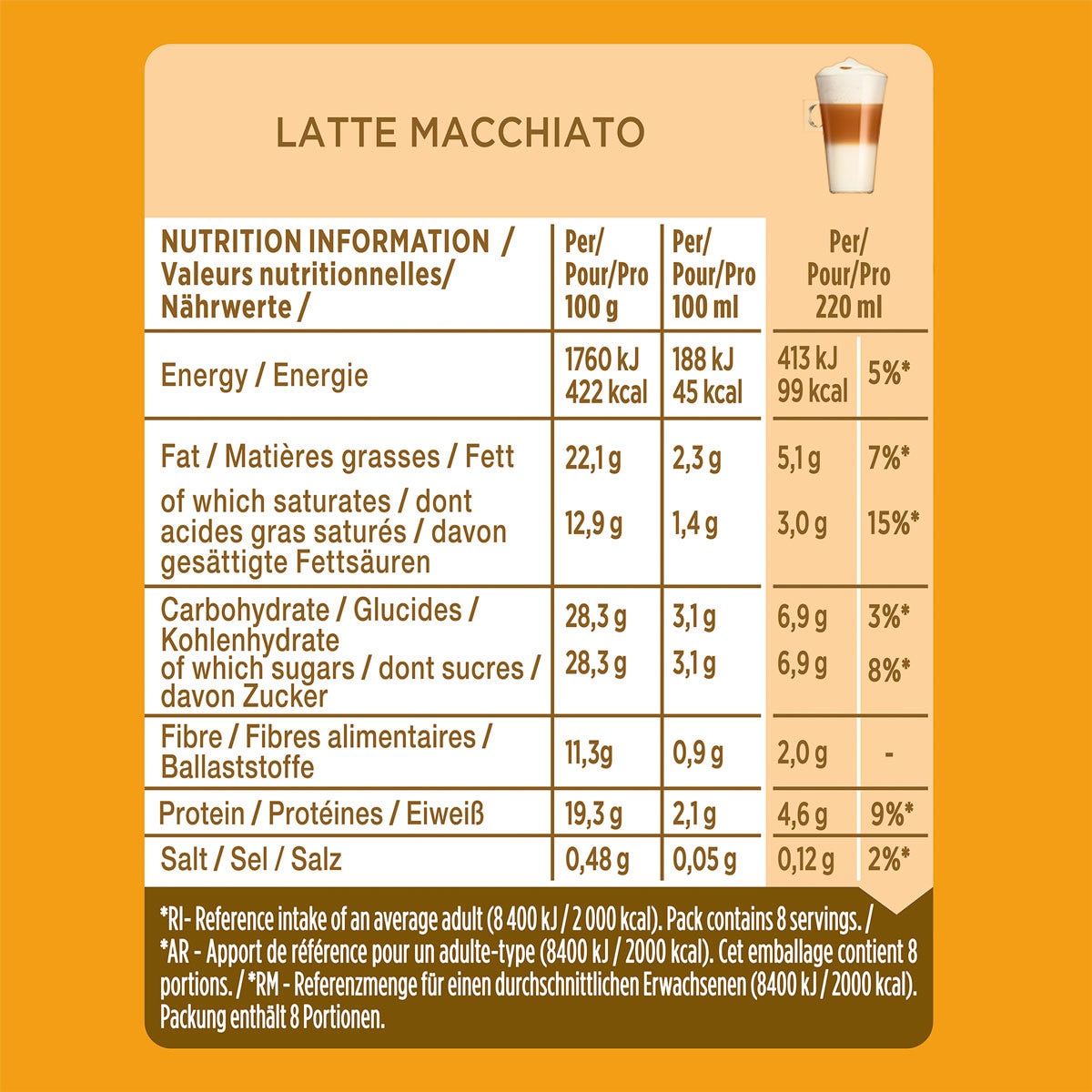 Nescafé Dolce Gusto Latte Macchiato Coffee Pods, 24 Servings