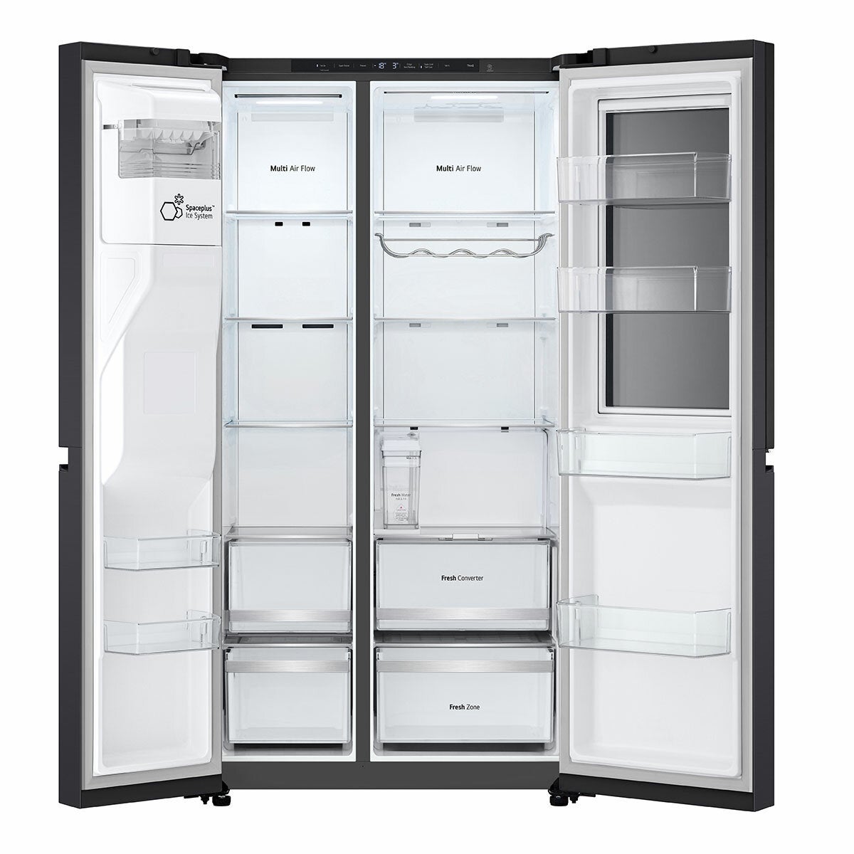 LG GSXE81EVBE Side by Side Smart Fridge Freezer With InstaView, E Rated in Black