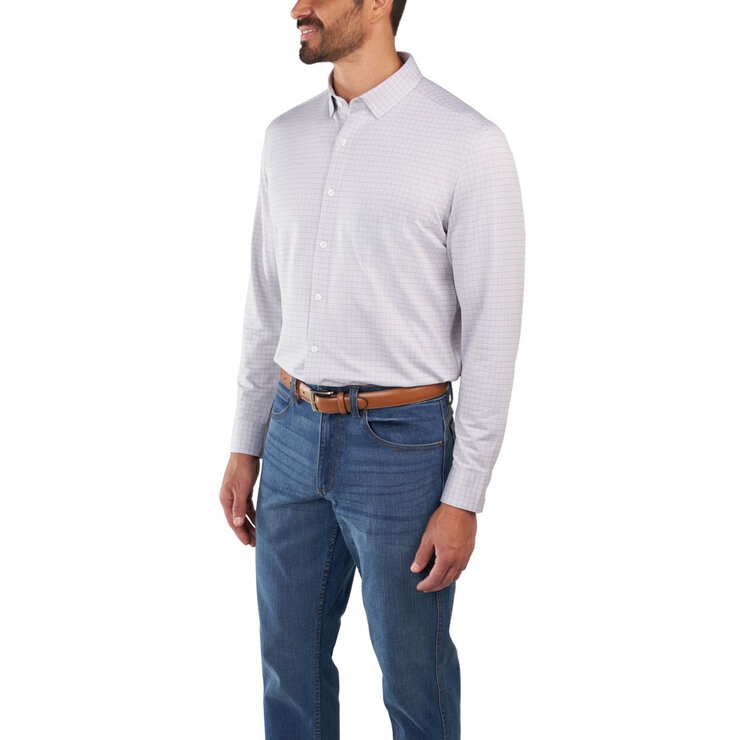 Kirkland Signature Men's Knit Dress Shirt