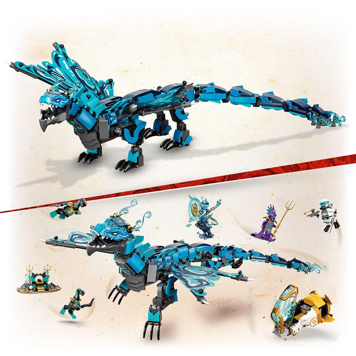 Buy LEGO Ninjago Fire Dragon Attack Close up 2 Image at costco.co.uk