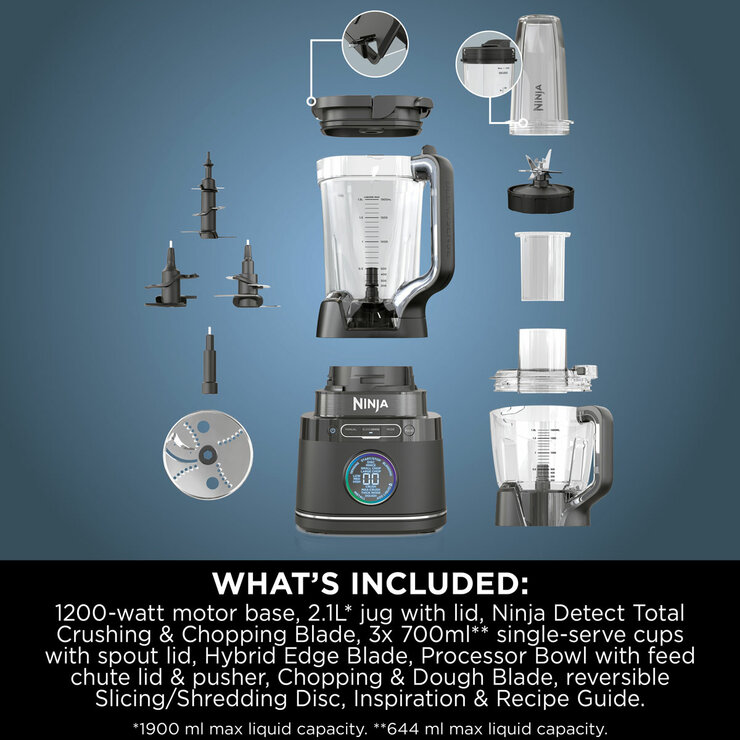 Ninja Detect Power Blender & Processor Pro with what's in the box