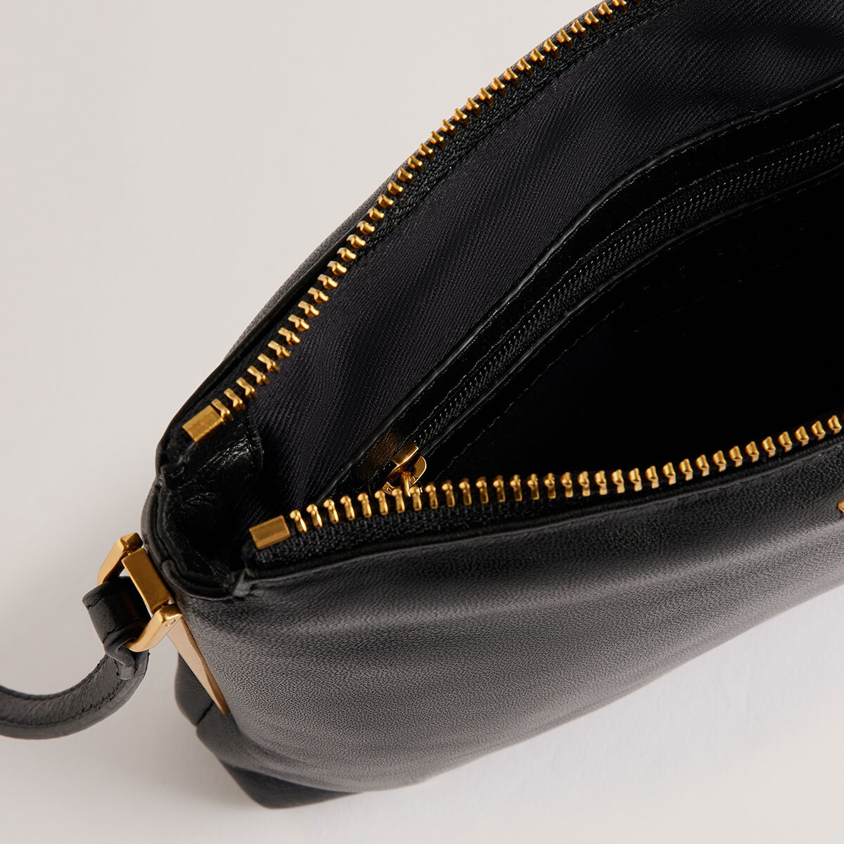 Ted Baker Samilly Leather Crossbody Bag in Black