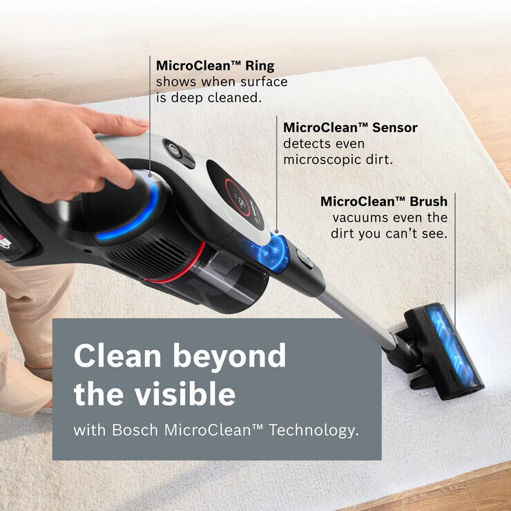 Lifestyle image showing Bosch MicroClean Technology