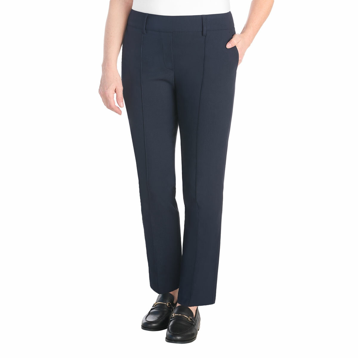 Hilary Radley Pull On Pant in Navy