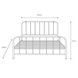Gallery Loughton Black Metal Bed Frame, King