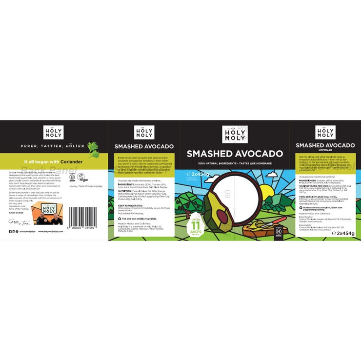 Holy Moly Smashed Avocado Dip, 2 x 454g