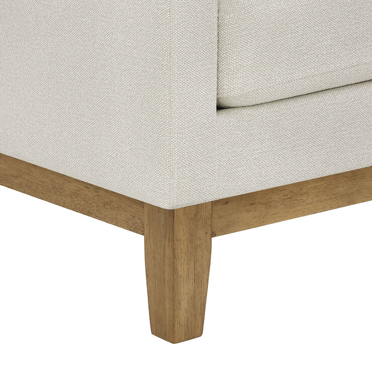 Henredon Murphy Cream Fabric Corner Sofa with Reversible Chaise