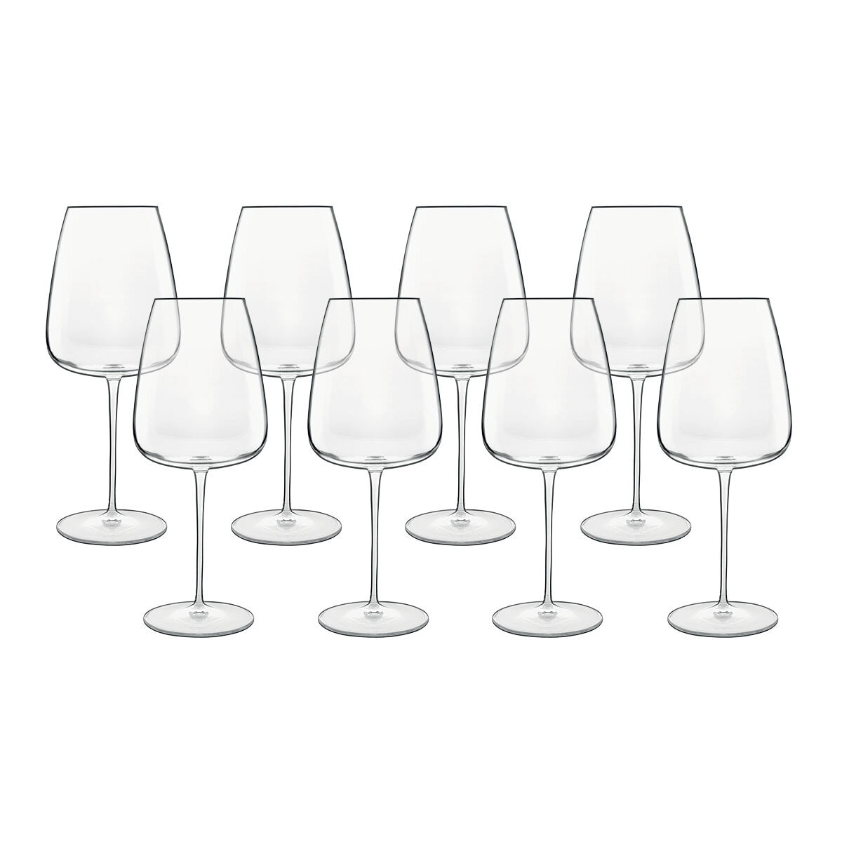 Luigi Bormioli Talismano Crystal Bordeaux Glasses, 700ml, 8 Pack