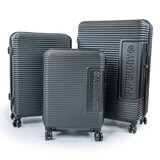 Superdry 3 Piece Hardside Luggage Set in Black