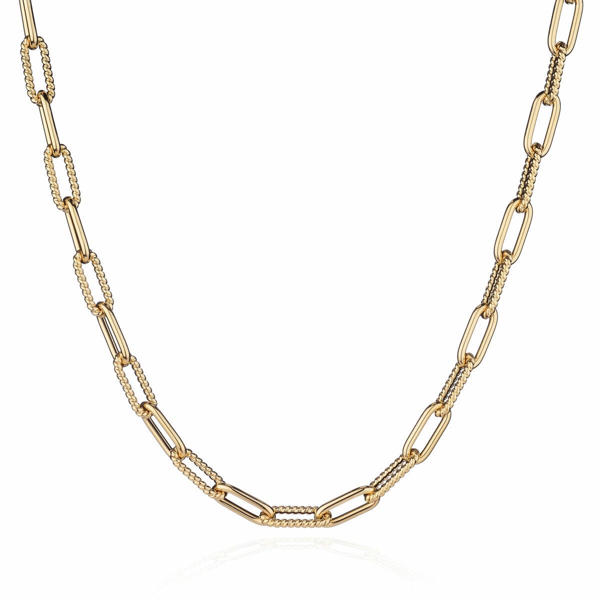 14ct Yellow Gold Paperclip Necklace 14ct Yellow Gold Paperclip Necklace