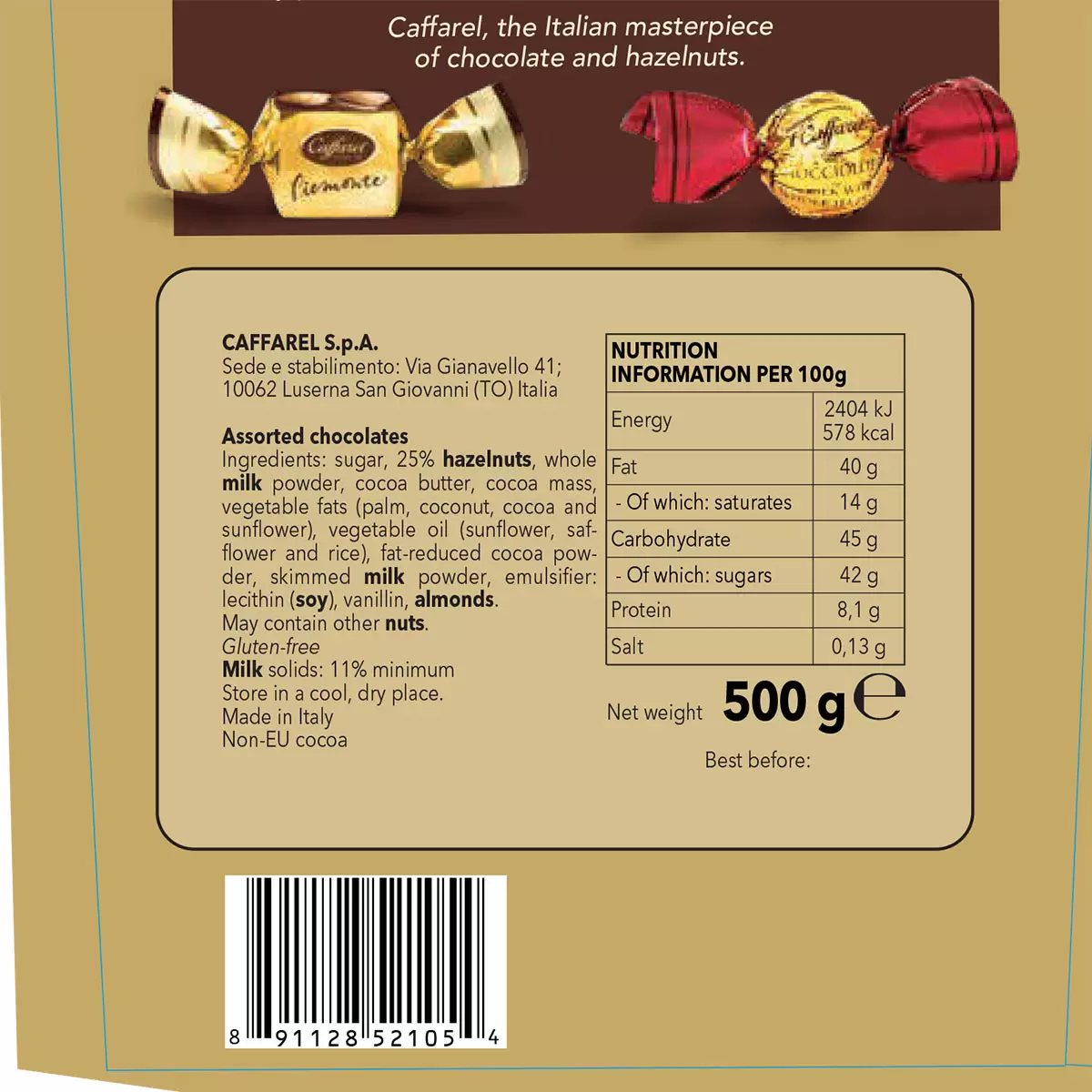 Caffarel Hazelnut Creations, 500g