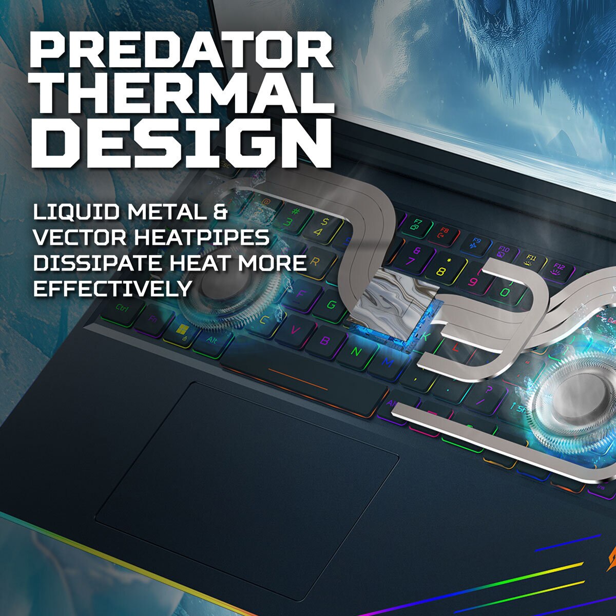 Acer Predator Helios, Intel Core Ultra 9, 64GB RAM, 1TB SSD NVIDIA GeForce RTX 5090, 16 Inch Gaming Laptop, NH.QW0EK.001
