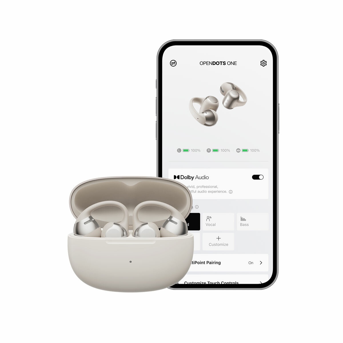 Shokz OpenDots One Headphones in Grey Shokz OpenDots One Headphones in Grey