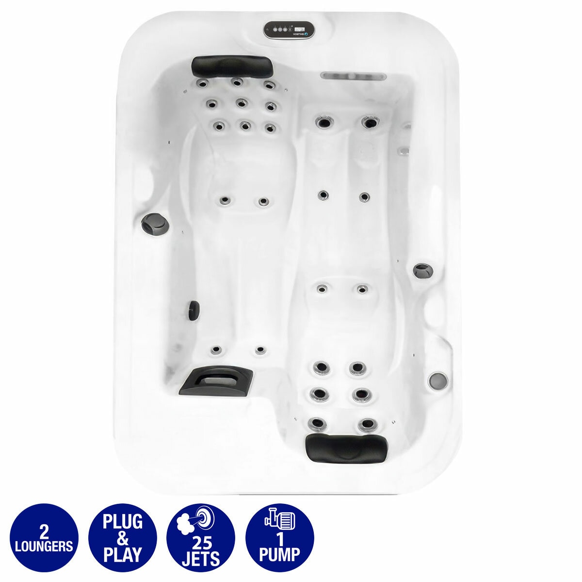 Portcril Essential 2 25-Jet 2 Person Hot Tub - Delivered and Installed