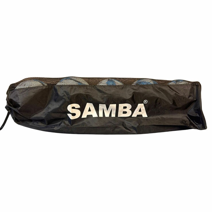 Studio image of the samba footballs in the bag Studio image of the samba footballs in the bag