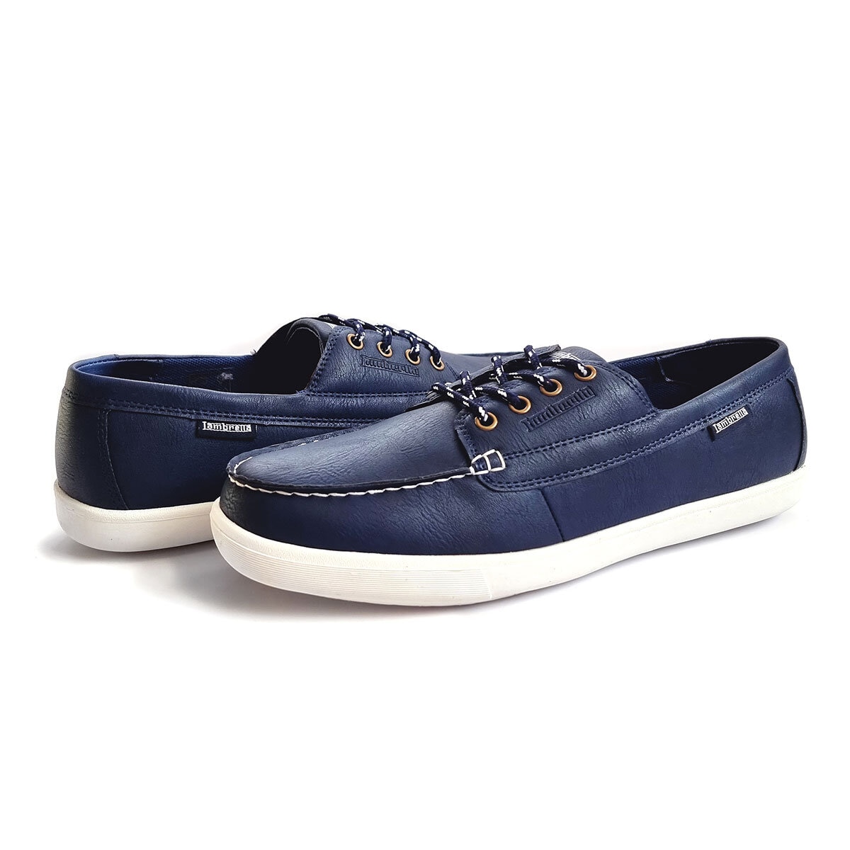 Lambretta Men's Vulkan Boat Shoe in Navy