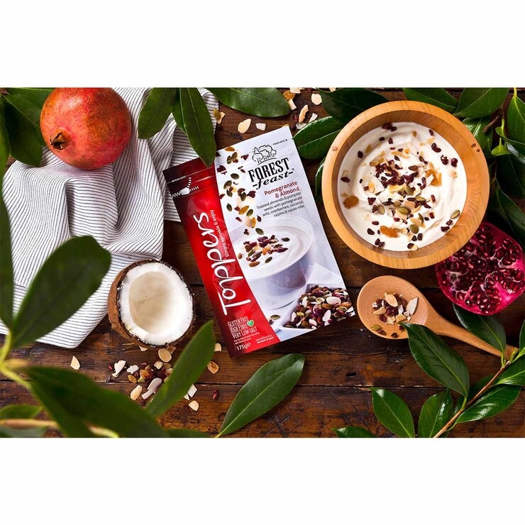 Lifestyle shot on top of yoghurt Lifestyle shot on top of yoghurt