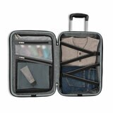 Smsonite Precision DLX 2-piece Hardside Expandable Spinner Luggage Set in Silver Smsonite Precision DLX 2-piece Hardside Expandable Spinner Luggage Set in Silver