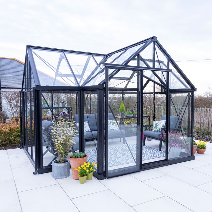Janssens Elsene 10ft 4" x 13ft 2" (3.2 x 4m) Aluminium Greenhouse Package Janssens Elsene 10ft 4" x 13ft 2" (3.2 x 4m) Aluminium Greenhouse Package