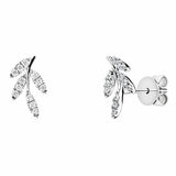 0.15ctw Round Brilliant Diamond Earrings, 18ct White Gold