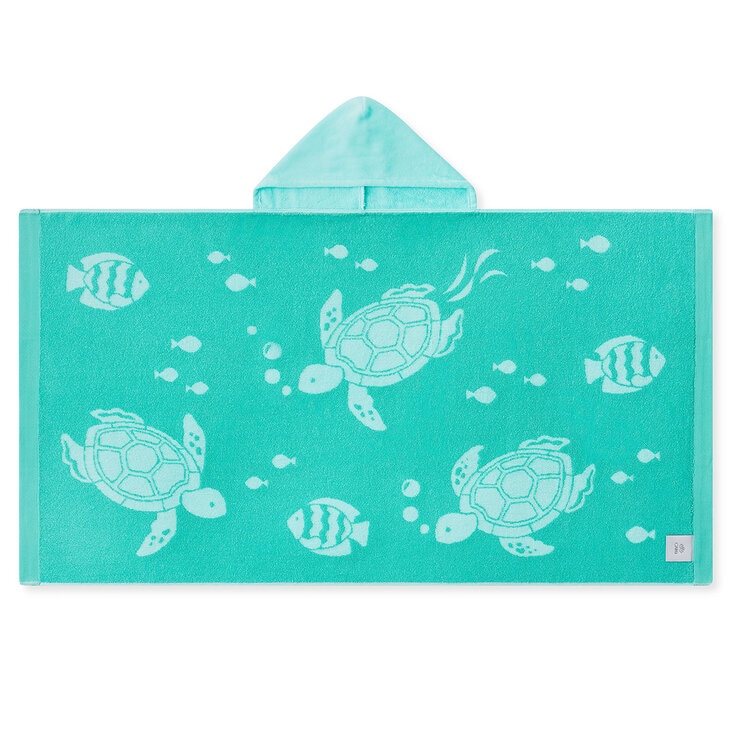 Caro Home Kids Bath & Beach Light Blue Hooded Towel