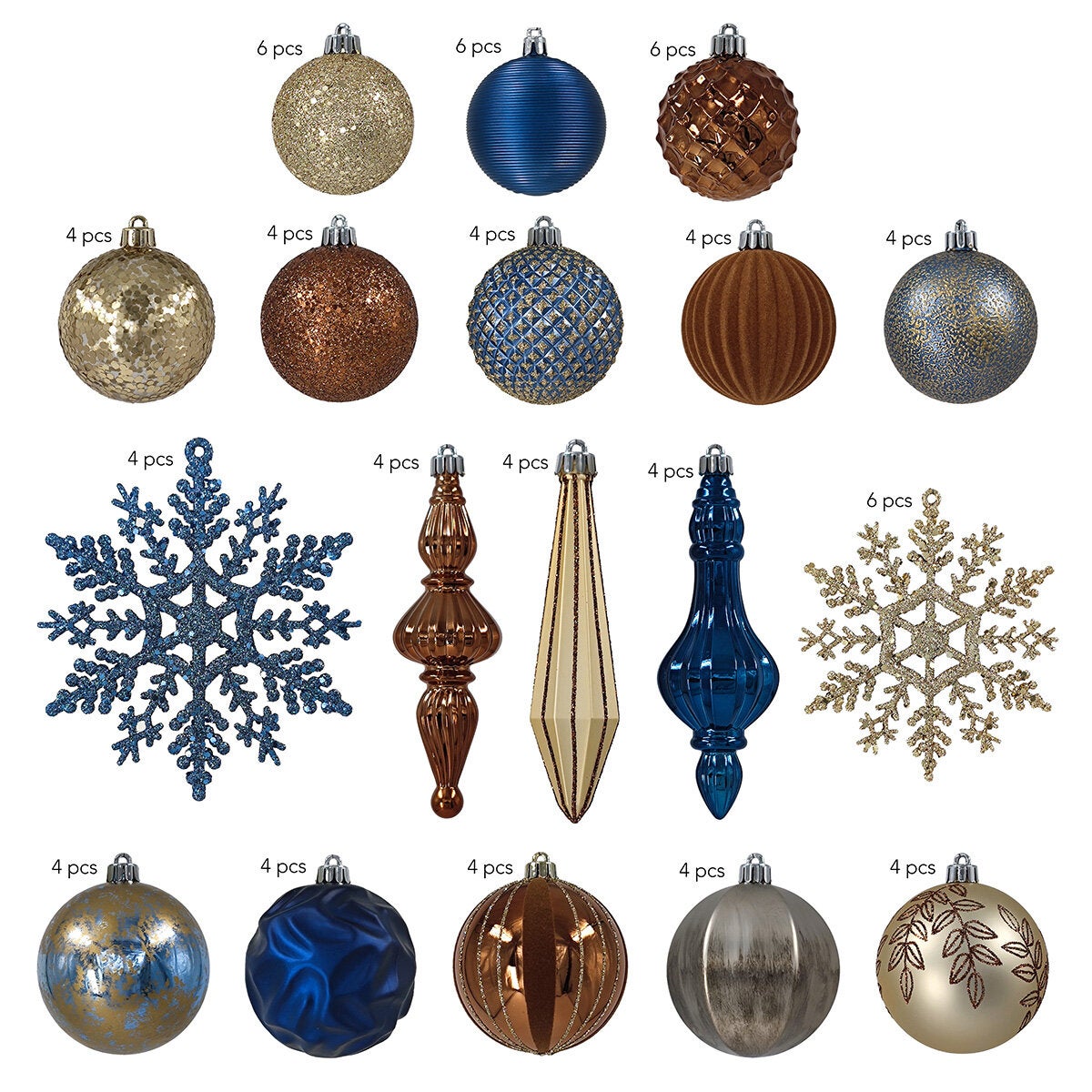 80CT Shatterproof ornament Set